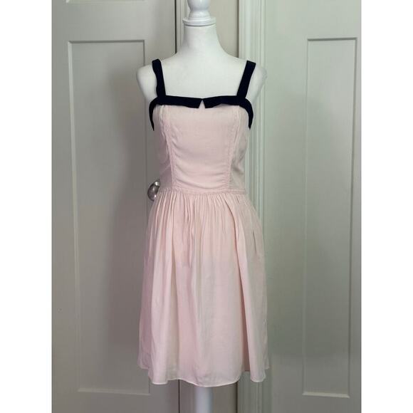 NAF NAF Dresses & Skirts - NAF NAF Blush Pink & navy blue Sundress - Size EU 38 US SIZE 6